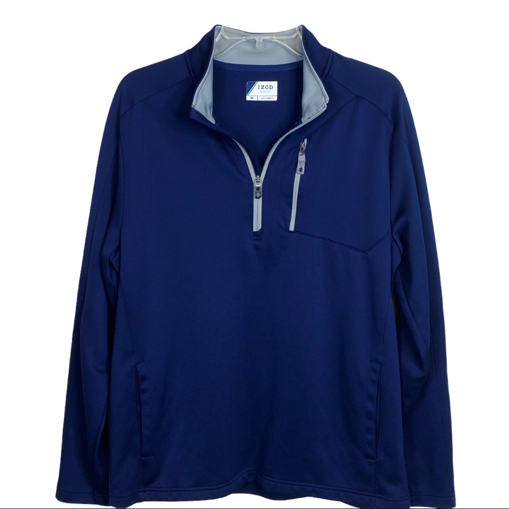 Izod Golf Pocket 1/4 Zip Pull Over Size M